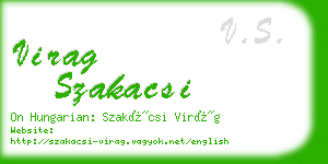 virag szakacsi business card